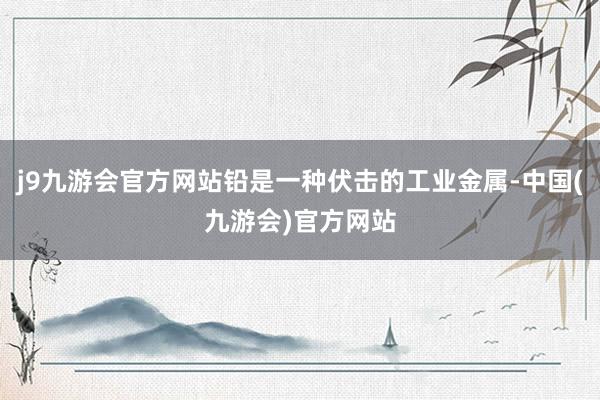 j9九游会官方网站铅是一种伏击的工业金属-中国(九游会)官方网站